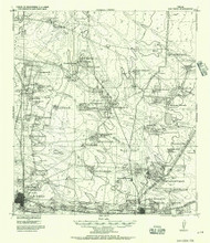 San Diego, Texas 1920 (1957) USGS Old Topo Map Reprint 15x15 TX Quad 111327