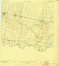 San Juan, Texas 1914 () USGS Old Topo Map Reprint 15x15 TX Quad 128434