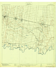 San Juan, Texas 1916 (1932) USGS Old Topo Map Reprint 15x15 TX Quad 128531