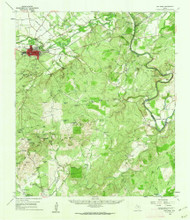 San Saba, Texas 1959 (1962) USGS Old Topo Map Reprint 15x15 TX Quad 111382