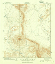 Santiago Peak, Texas 1917 (1955) USGS Old Topo Map Reprint 15x15 TX Quad 111443