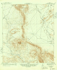 Santiago Peak, Texas 1938 (1949) USGS Old Topo Map Reprint 15x15 TX Quad 111445