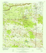 Sarita, Texas 1954 (1956) USGS Old Topo Map Reprint 15x15 TX Quad 111464