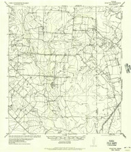 Schattel, Texas 1934 (1940) USGS Old Topo Map Reprint 15x15 TX Quad 111490