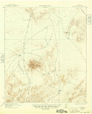 Sierra Madera, Texas 1923 (1949) USGS Old Topo Map Reprint 15x15 TX Quad 121783