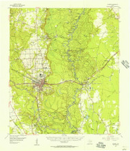 Silsbee, Texas 1955 (1956) USGS Old Topo Map Reprint 15x15 TX Quad 121786