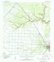 Sinton, Texas 1954 (1986) USGS Old Topo Map Reprint 15x15 TX Quad 124071