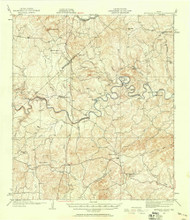 Smithson Valley, Texas 1929 (1958) USGS Old Topo Map Reprint 15x15 TX Quad 121795