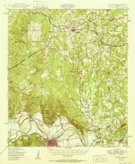 Smithville, Texas 1950 () USGS Old Topo Map Reprint 15x15 TX Quad 121800