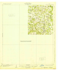 Springtown, Texas 1932 () USGS Old Topo Map Reprint 15x15 TX Quad 128533