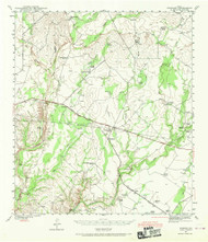 Standart, Texas 1941 (1969) USGS Old Topo Map Reprint 15x15 TX Quad 122384