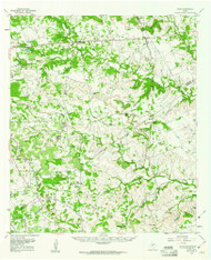 Star, Texas 1959 (1961) USGS Old Topo Map Reprint 15x15 TX Quad 122398
