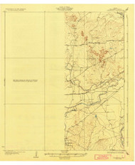 Knickerbocker, Texas 1928 () USGS Old Topo Map Reprint 15x15 TX Quad 121819