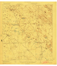 Tarida Ranch, Texas 1921 () USGS Old Topo Map Reprint 15x15 TX Quad 137500