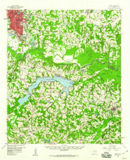 Tatum, Texas 1958 (1960) USGS Old Topo Map Reprint 15x15 TX Quad 121829