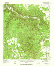 Teacup Mountain, Texas 1960 (1962) USGS Old Topo Map Reprint 15x15 TX Quad 121830