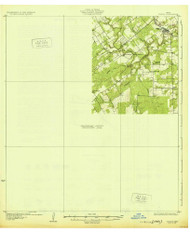Falls City, Texas 1931 () USGS Old Topo Map Reprint 15x15 TX Quad 137542
