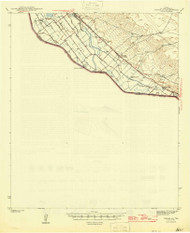 Tornillo, Texas 1945 () USGS Old Topo Map Reprint 15x15 TX Quad 116676