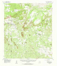 Valley Spring, Texas 1955 (1957) USGS Old Topo Map Reprint 15x15 TX Quad 116840