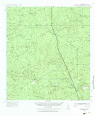 Velenzuela Creek, Texas 1940 (1958) USGS Old Topo Map Reprint 15x15 TX Quad 116880