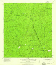 Velenzuela Creek, Texas 1940 (1984) USGS Old Topo Map Reprint 15x15 TX Quad 116881