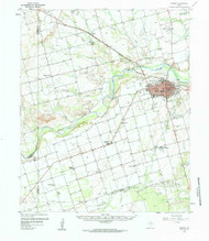 Vernon, Texas 1958 (1984) USGS Old Topo Map Reprint 15x15 TX Quad 116895