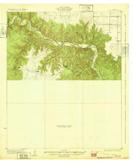 Teacup Mountain, Texas 1932 () USGS Old Topo Map Reprint 15x15 TX Quad 137564