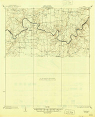 Waldrip, Texas 1928 (1946) USGS Old Topo Map Reprint 15x15 TX Quad 116956