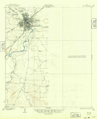 Wall, Texas 1928 (1949) USGS Old Topo Map Reprint 15x15 TX Quad 116957