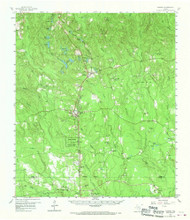 Warren, Texas 1958 (1970) USGS Old Topo Map Reprint 15x15 TX Quad 116983