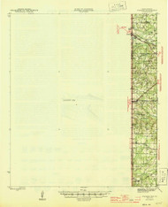Waskom, Texas 1945 () USGS Old Topo Map Reprint 15x15 TX Quad 116993