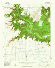 Wayside, Texas 1960 (1962) USGS Old Topo Map Reprint 15x15 TX Quad 117007