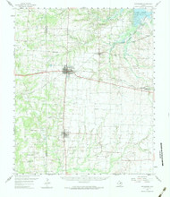 Whitesboro, Texas 1958 (1984) USGS Old Topo Map Reprint 15x15 TX Quad 117152