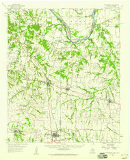 Whitewright, Texas 1958 (1959) USGS Old Topo Map Reprint 15x15 TX Quad 117156