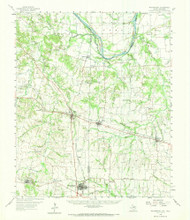 Whitewright, Texas 1958 (1973) USGS Old Topo Map Reprint 15x15 TX Quad 117157