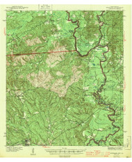 Wiergate, Texas 1944 () USGS Old Topo Map Reprint 15x15 TX Quad 117174
