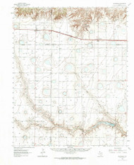 Wildorado, Texas 1962 (1964) USGS Old Topo Map Reprint 15x15 TX Quad 117191
