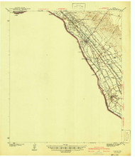 Ysleta, Texas 1941 () USGS Old Topo Map Reprint 15x15 TX Quad 117326