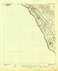 Ysleta, Texas 1945 () USGS Old Topo Map Reprint 15x15 TX Quad 117327