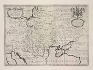 Poland 1700 Wells - Old Map Reprint