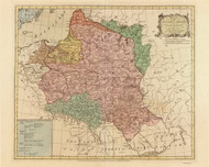 Poland 1770 Mayer B - Old Map Reprint