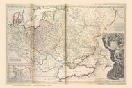 Russia - Poland 1736 Moll - Old Map Reprint | Fundraiser for Ukraine