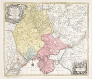 Ukraine 1758 Lotter - Old Map Reprint | Fundraiser for Ukraine