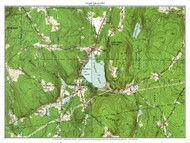 Crystal Lake 1953 - Custom USGS Old Topo Map - Connecticut