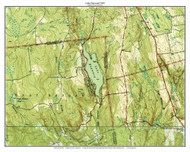 Lake Hayward 1945 - Custom USGS Old Topo Map - Connecticut