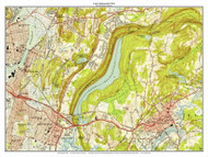 Lake Saltonstall 1954 - Custom USGS Old Topo Map - Connecticut