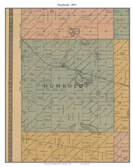 Humboldt, South Dakota 1893 Old Town Map Custom Print - Minnehaha Co.