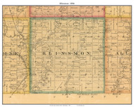 Blinsmon, South Dakota 1896 Old Town Map Custom Print - Moody Co.