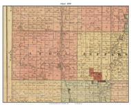 Athol, South Dakota 1899 Old Town Map Custom Print - Spink Co.