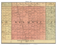 Belmont, South Dakota 1899 Old Town Map Custom Print - Spink Co.